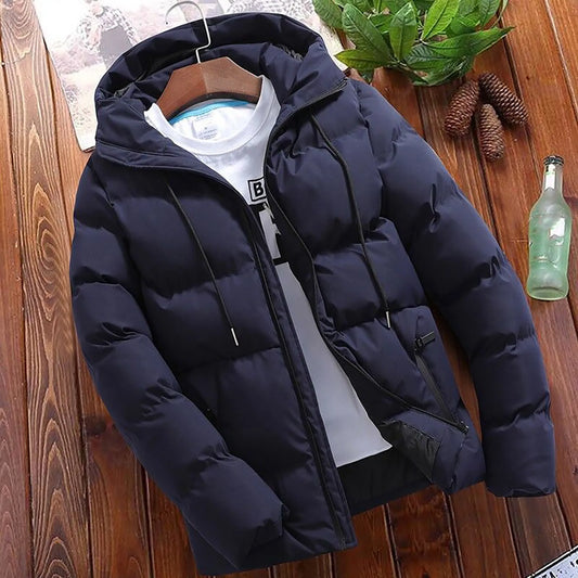 Fashion Parkas Men Winter Overcoat Men's Casual Jacket Warm Hooded