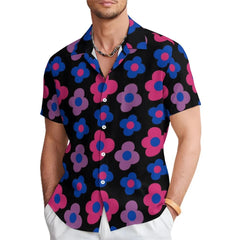 Floral Daisy Casual Men's Shirt Daily Out Summer Lapel Short Sleeve