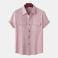 Summer New Luxury Shirt For Men Shirts High Quality Men's Linen Shirt