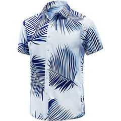 Hawaiian Shirt Men Summer 3d Coconut Tree Printed Shirts For Men