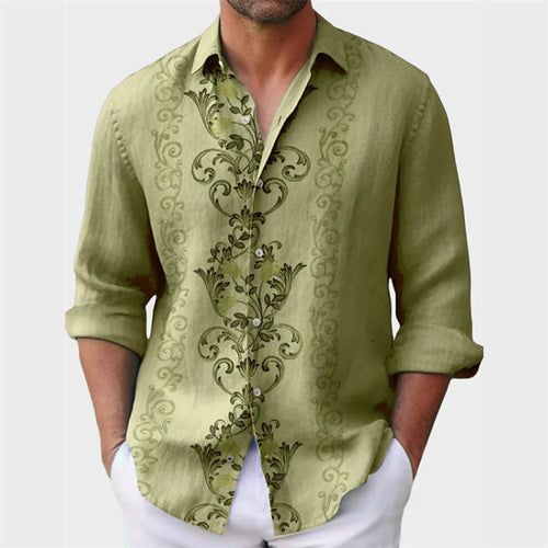 6 -color men's shirt printed men's shirt explosion model spring and