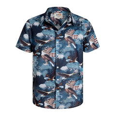 America Hawaiian Flag Men Fashion Shirts For Man weed Clothing 3D