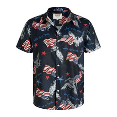 America Hawaiian Flag Men Fashion Shirts For Man weed Clothing 3D