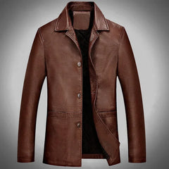 Soft Leather Jackets Men Leather Jacket Thick Moto Coats Casaco