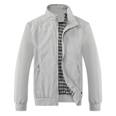 Fashion Autumn Jackets Men Casual Solid Color Bomber Jacket Men New in