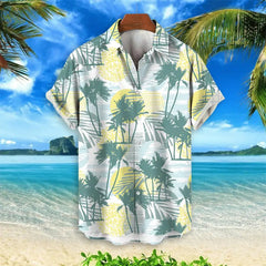 2023 Summer Animal Crane Men Hawaiian Shirt 3d Plant Shirt For Men