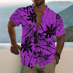 2023 Coconut Tree Shirts For Men 3d Printed Men's Hawaiian Shirt Beach