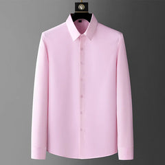 Autumn High Quality Men Long Sleeve Shirts For Man Turn Down Fashion