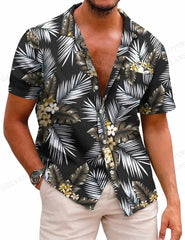 Tropic Leaves 3d Print Shirts Men's Women's Shirts Men's Vocation