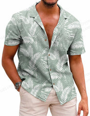 Tropic Leaves 3d Print Shirts Men's Women's Shirts Men's Vocation