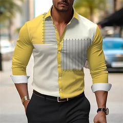 Men's shirt button up shirt casual shirt business casual 3D printed