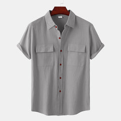 Summer New Luxury Shirt For Men Shirts High Quality Men's Linen Shirt