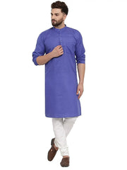 Mens Kurta Pajama Set Cotton Indian Ethnic Traditional Plain Dress