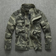 2024 New Casual Wear Mens Oversized Camo Jacket Sportswear Thick Denim