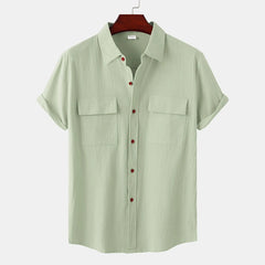 Summer New Luxury Shirt For Men Shirts High Quality Men's Linen Shirt