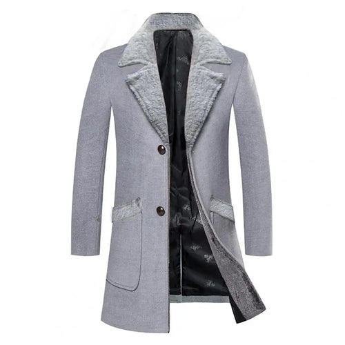 Popular Men Windbreaker Autumn Winter Male Trench Coat Medium Length