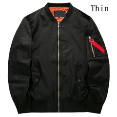 New Fashion Brand Mens Casual Jacket Large Size Men Pilot Bomber