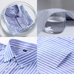 Summer High Quality 100% Cotton  Men Shirts Short Sleeve Dress Shirts