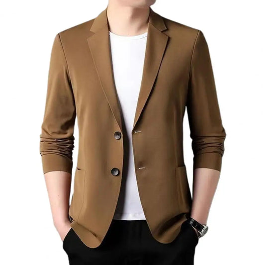 Anti-Wrinkle Ultra Thin Ice Silk Suit Jacket Summer men blazer