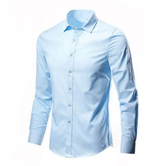 Shirt Button Slim Fit Dress-up Casual Lapel Men Spring Shirt   Men