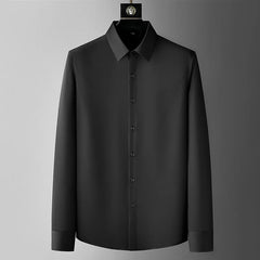 Autumn High Quality Men Long Sleeve Shirts For Man Turn Down Fashion