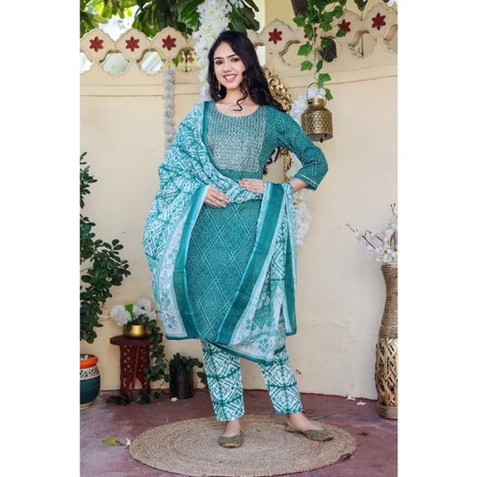 Handmade Kurti Pant Women Palazzo Kurta Dupatta Salwar Kameez