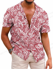 Tropic Leaves 3d Print Shirts Men's Women's Shirts Men's Vocation