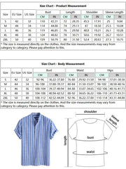 ZAFUL Striped Shirts for Men Half Button Collarless Short Sleeve