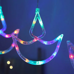 LED Fairy Lights Swastika Garland Curtain String Light for Diwali