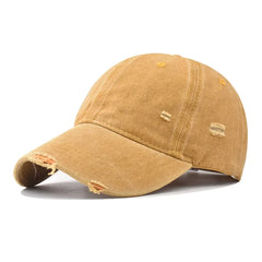 Distressed Baseball Cap Dad Hats for Men Women Vintage Washed Cotton