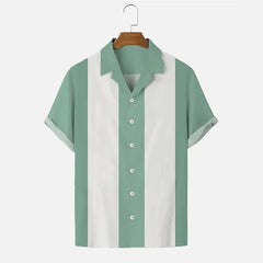 Men's Shirt Summer T-Shirt Camping Clover Short Sleeve Colorful