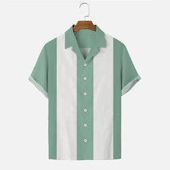 Men's Shirt Summer T-Shirt Camping Clover Short Sleeve Colorful