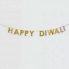 Happy Diwali Banner Indian Festival of Lights party decoration