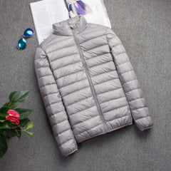 New Brand Autumn Winter Light Down Jacket Men's Fashion Hooded Short