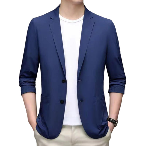 Anti-Wrinkle Ultra Thin Ice Silk Suit Jacket Summer men blazer