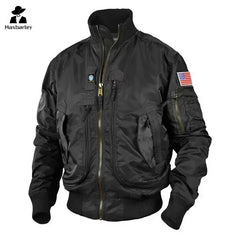 Men Tactical Military Jackets Big Pocket Pilot Baseball Air Force Coat