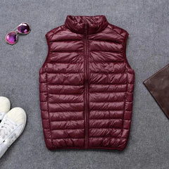 Coat Ultralight Sleeveless Puffer Vest Jacket Ultra Thin Warm