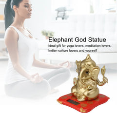 Ganesha God Statues Solar Powered Indian Ganesha Idol