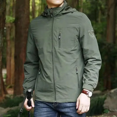 Men Outdoor Hiking Jackets Waterproof Hooded Windbreaker Coat Men 2023