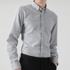 2023 New Oxford Spinning Shirt Men's Long-sleeved Spring and Fall