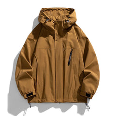 Black Camping Jacket Men Windbreak Coat Plus Size 8XL Fashion Casual