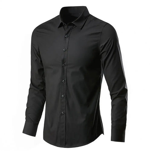 Shirt Button Slim Fit Dress-up Casual Lapel Men Spring Shirt   Men