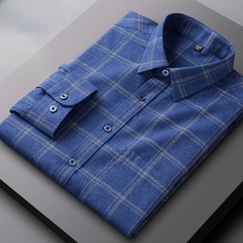 100%cotton sanding full shirts for men slim fit Casual houndstooth