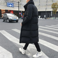 Men Winter Casual Long Down Jackets Coat High Quality Casual Fashion