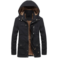 New Military Thick Warm Man Jacket Winter Parkas Casual Cotton Padded