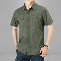 2024 Summer Men Oversized Shirts Casual Loose Breathable Fashion