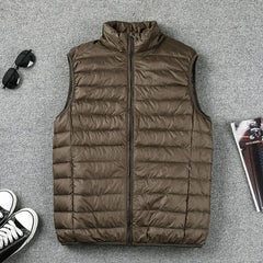 Coat Ultralight Sleeveless Puffer Vest Jacket Ultra Thin Warm