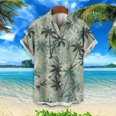 2023 Summer Animal Crane Men Hawaiian Shirt 3d Plant Shirt For Men