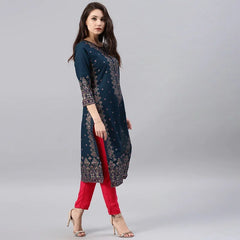 Kurtas for Women Spring Summer Women's Indian Dress Cotton Printed