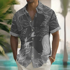 3d Beach Flower Print Hawaiian Shirts 2024 Men's Shirt Summer Daily